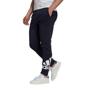 Adidas Fleece Jogger Training Pants 2XL NEW Big Logo Navy Blue